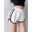 Women's Breathable White Casual Athletic Shorts - Loose Fit, Drawstring Waist, Perfect for Running & Fitness