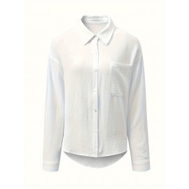 Women's Button Down Shirts Long Sleeve Oversized Work Office Dress Shirt